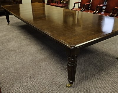 Lot 328 - MAHOGANY BOARDROOM TABLE