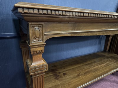 Lot 332 - OAK SERVING TABLE