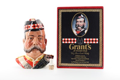 Lot 297 - GRANT'S 25 YEAR OLD CHARACTER JUG 75CL