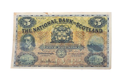 Lot 22 - NATIONAL BANK OF SCOTLAND FIVE POUND NOTE