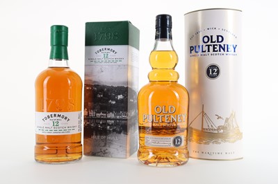 Lot 300 - TOBERMORY 12 YEAR OLD AND OLD PULTENEY 12 YEAR OLD