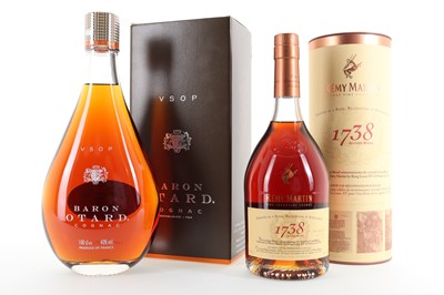 Lot 303 - REMY MARTIN 1738 AND BARON OTARD VSOP 1L