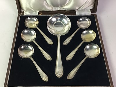 Lot 397 - COLLECTION OF WHITE METAL AND SILVER PLATED FLATWARE