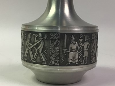 Lot 401 - MID CENTURY NORSK PEWTER VASE