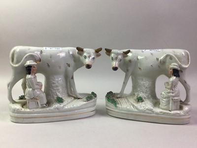 Lot 417 - GROUP OF 19TH CENTURY STAFFORDSHIRE FIGURES