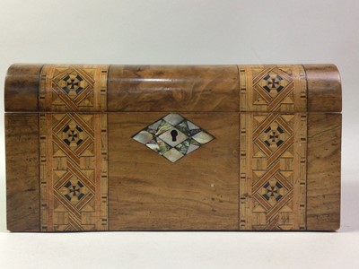 Lot 413 - WALNUT WRITING BOX