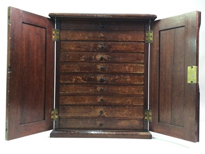 Lot 415 - SMALL MAHOGANY COLLECTORS CABINET