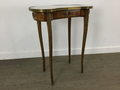 Lot 432 - LOUIS XVI STYLE KIDNEY SHAPED SIDE TABLE