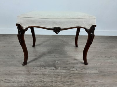 Lot 441 - REPRODUCTION MAHOGANY FOOTSTOOL