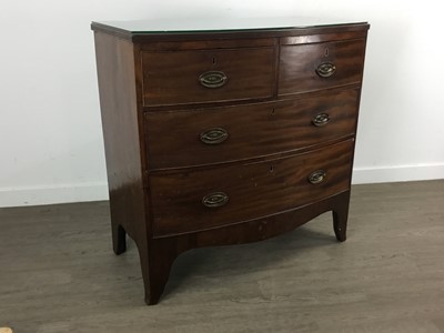 Lot 446 - MAHOGANY BOWFRONT CHEST