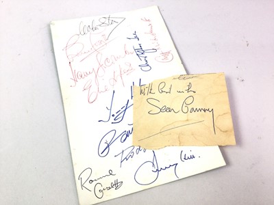 Lot 497 - COLLECTION OF AUTOGRAPHS