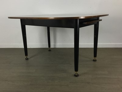 Lot 494 - G-PLAN LIBRENZA TOLA AND BLACK DINING TABLE