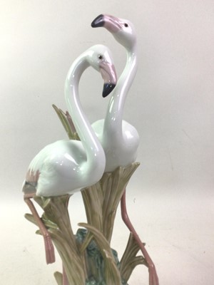 Lot 512 - LLADRO FIGURE GROUP OF TWO FLAMINGOS