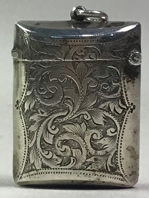 Lot 543 - EDWARDIAN SILVER VESTA CASE