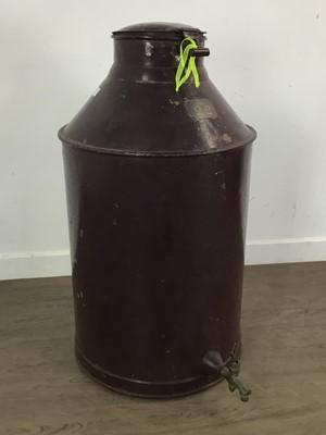 Lot 522 - LARGE PAINTED PARAFFIN BARREL