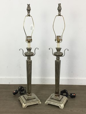 Lot 523 - PAIR OF MODERN TABLE LAMPS