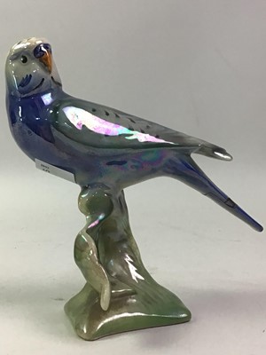 Lot 574 - LUSTRE WARE FIGURE OF A PARROT