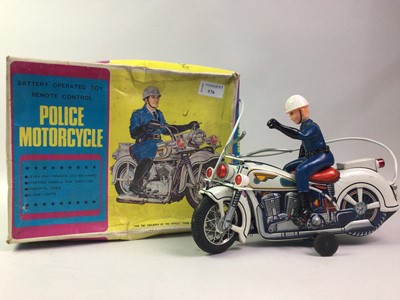 Lot 576 - TIN PATED JAPANESE 'POLICE MOTORCYCLE'