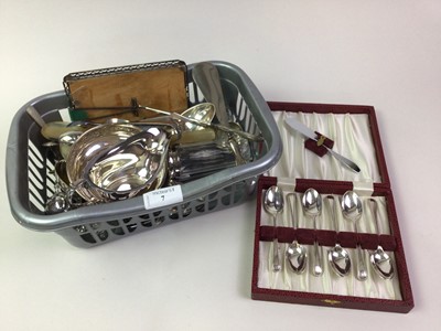 Lot 7 - SILVER BACKED HAIR BRUSH AND HAND MIRROR