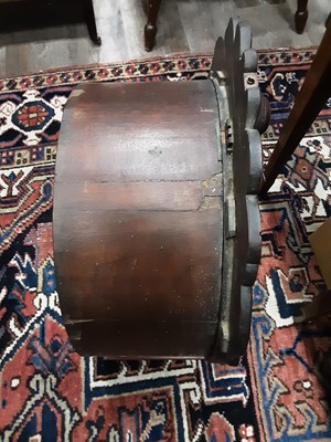 Lot 1030 - VICTORIAN MAHOGANY DRUMHEAD LONGCASE CLOCK