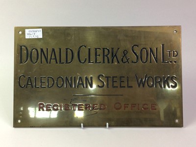 Lot 24 - GROUP OF THREE CALEDONIAN STEELWORKS SIGNS