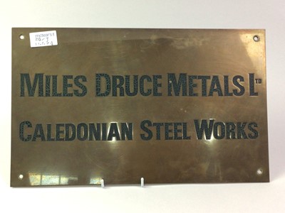 Lot 24 - GROUP OF THREE CALEDONIAN STEELWORKS SIGNS
