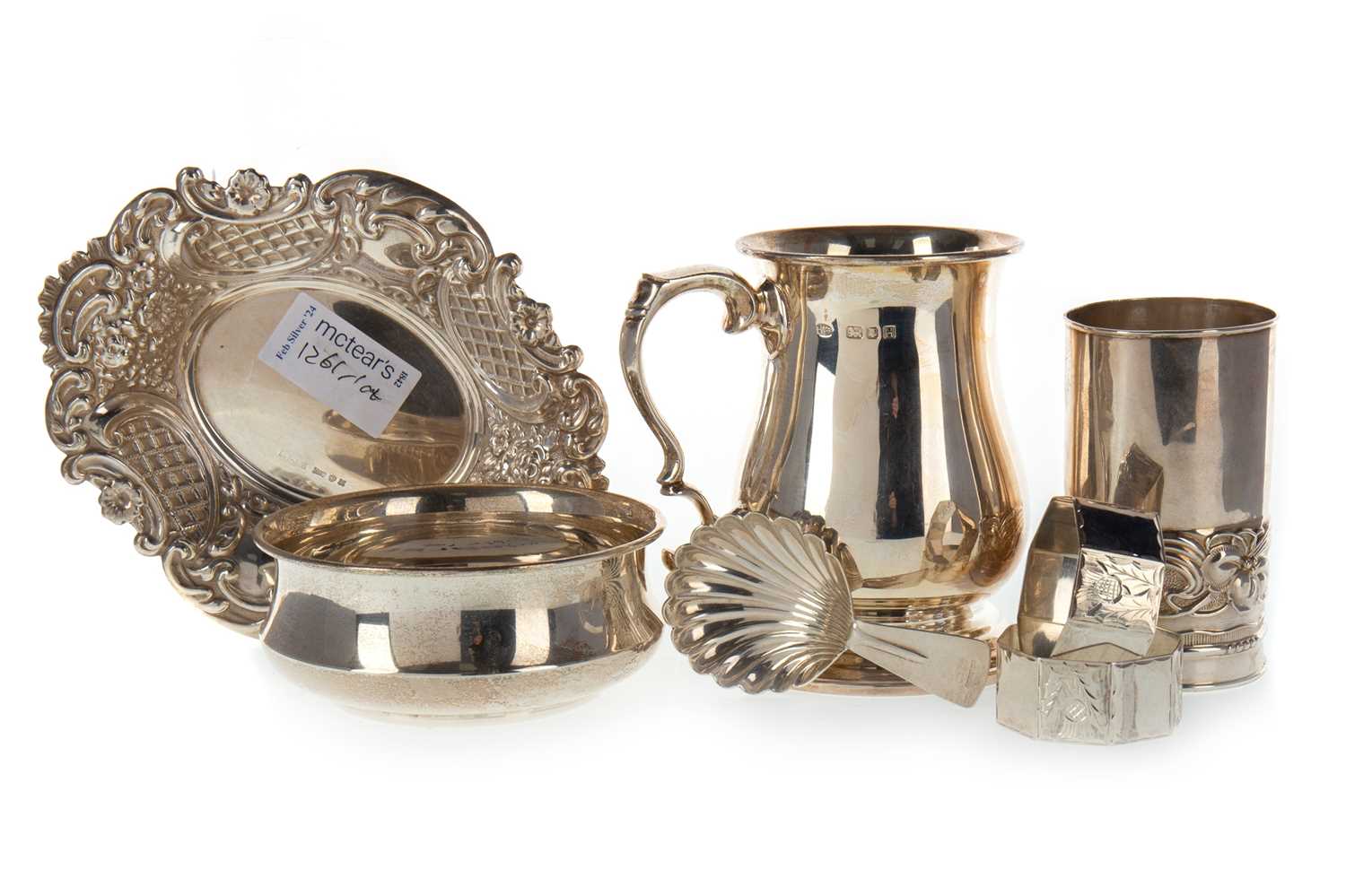 Lot 1261 - GROUP OF ELIZABETH II SILVER ITEMS