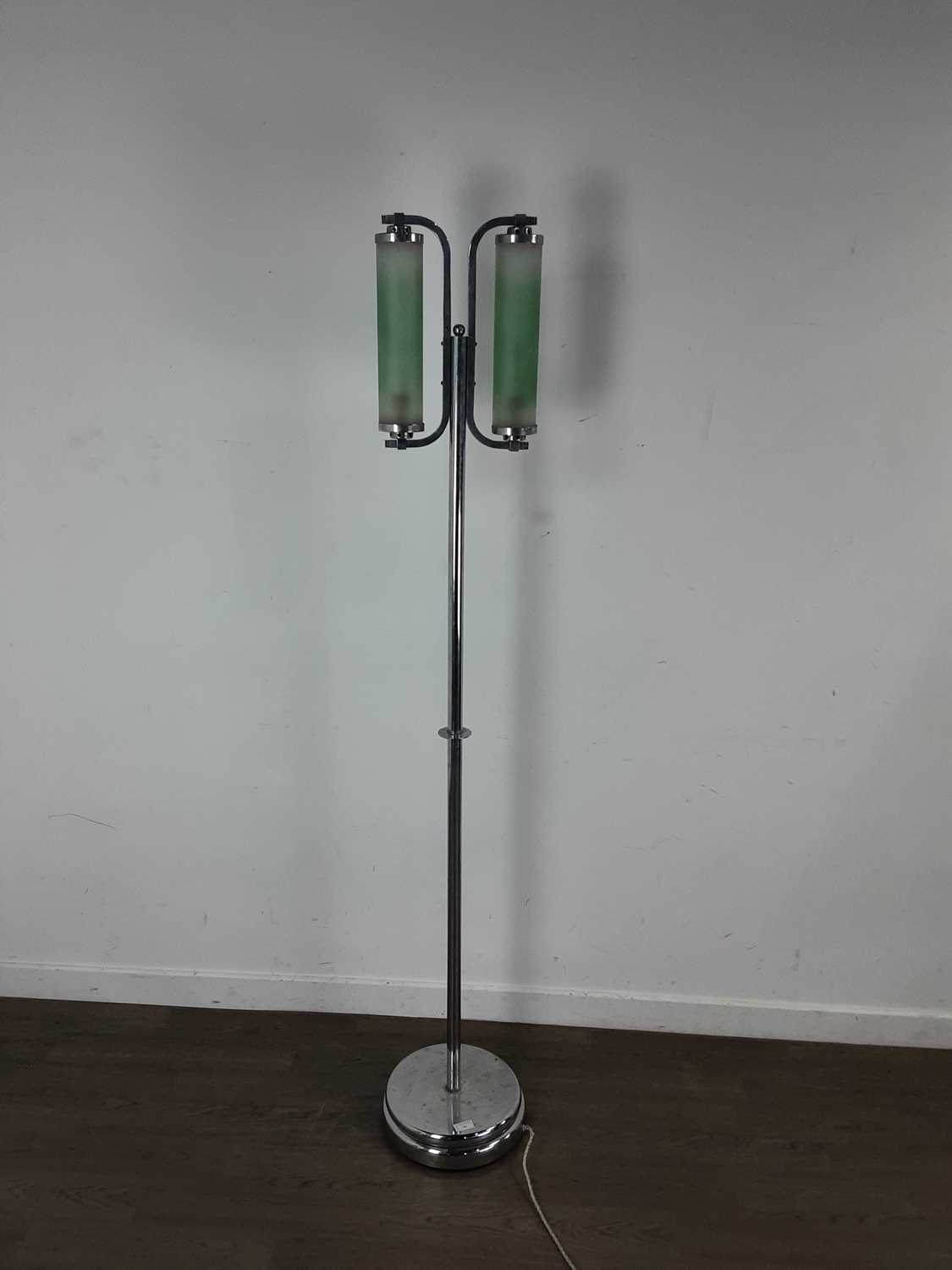 Lot 44 - ART DECO CHROMED STANDARD LAMP