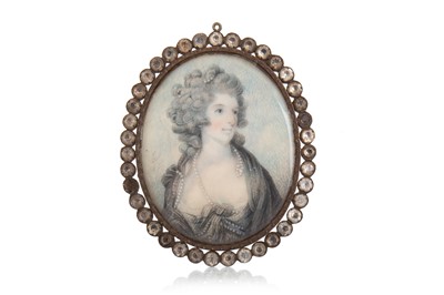 Lot 1410 - GEORGIAN PORTRAIT MINIATURE