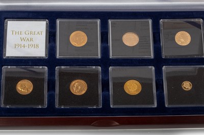 Lot 51 - THE GREAT WAR 1914 - 1918 GOLD COIN SET