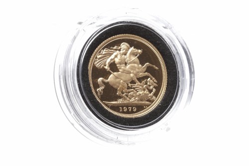Lot 509 - GOLD PROOF SOVEREIGN DATED 1979 in capsule, in...