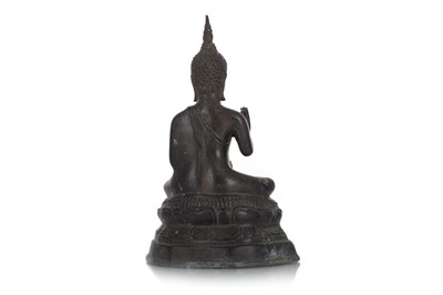 Lot 843 - BURMESE BRONZED BUDDHA FIGURE