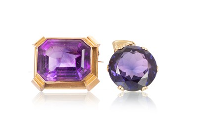 Lot 601 - SUITE OF AMETHYST JEWELLERY