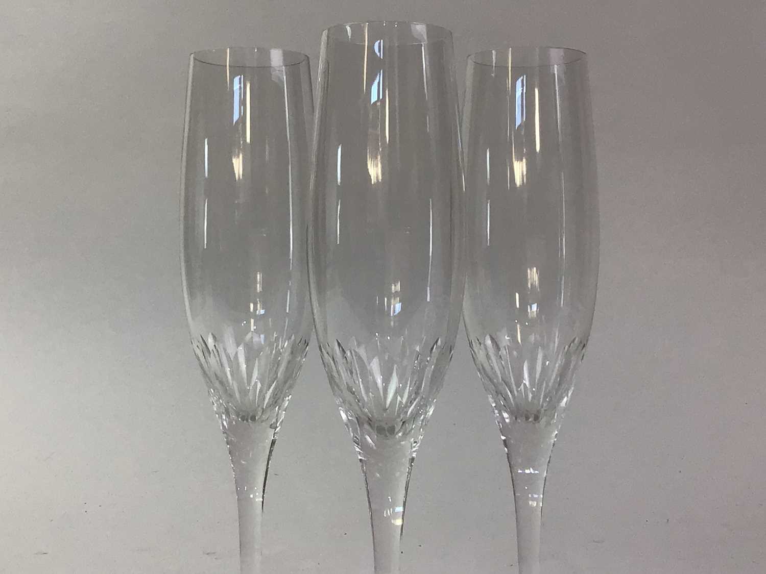 Lot 227 - SET OF SIX CHAMPAGNE FLUTES