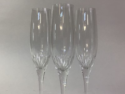 Lot 227 - SET OF SIX CHAMPAGNE FLUTES