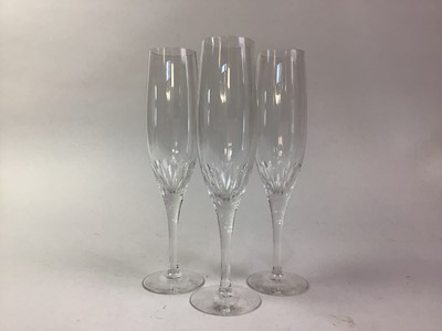 Lot 227 - SET OF SIX CHAMPAGNE FLUTES