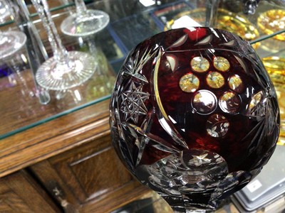 Lot 272 - HARLEQUIN SET OF SIX HOCK GLASSES