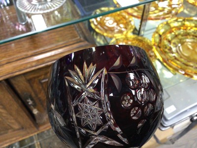 Lot 272 - HARLEQUIN SET OF SIX HOCK GLASSES