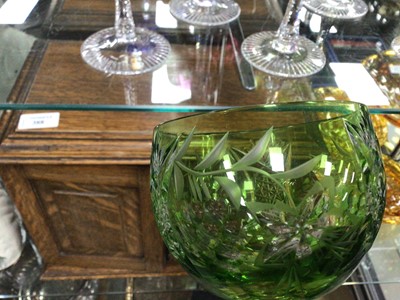 Lot 272 - HARLEQUIN SET OF SIX HOCK GLASSES