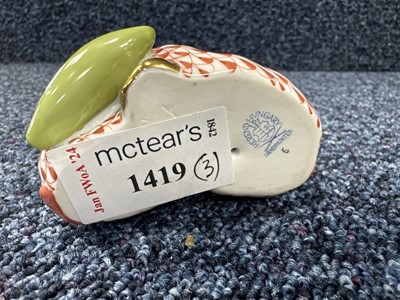 Lot 1419 - HEREND GROUP OF TWO RABBITS AND OTHERS