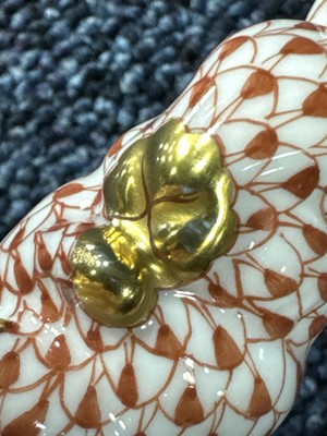 Lot 1419 - HEREND GROUP OF TWO RABBITS AND OTHERS