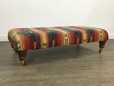 Lot 332 - MAHOGANY FOOTSTOOL