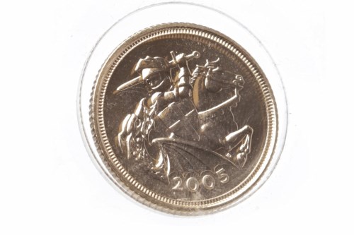 Lot 531 - GOLD HALF SOVEREIGN DATED 2005
