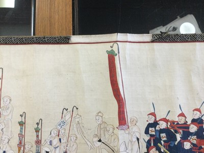 Lot 860 - LARGE CHINESE SCROLL PAINTING