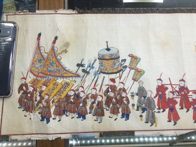 Lot 860 - LARGE CHINESE SCROLL PAINTING