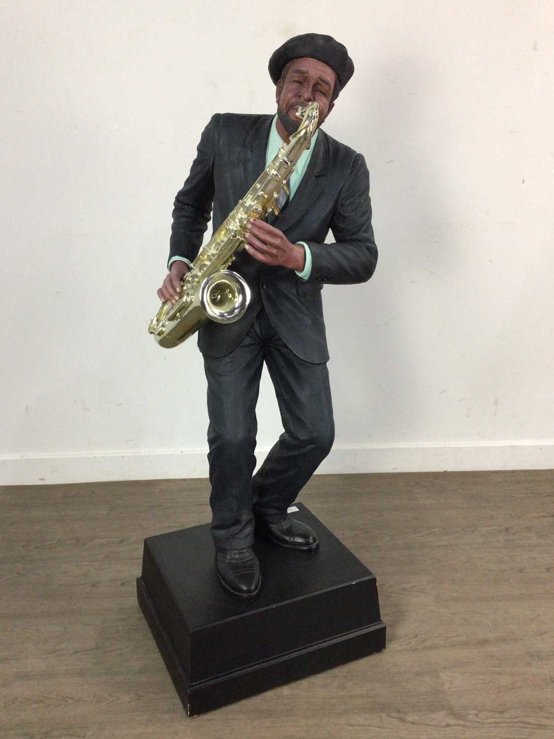 Lot 346 - TWO LARGE COMPOSITE FIGURES OF MUSICIANS