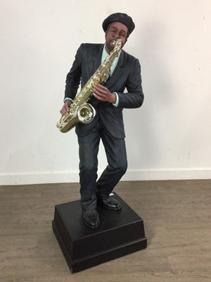 Lot 346 - TWO LARGE COMPOSITE FIGURES OF MUSICIANS