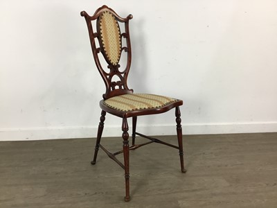 Lot 355 - EDWARDIAN BEDROOM CHAIR