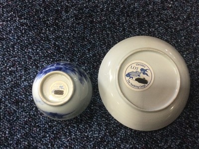 Lot 866 - 18TH CENTURY CHINESE BLUE AND WHITE NANKING CARGO TEA BOWL AND SAUCER