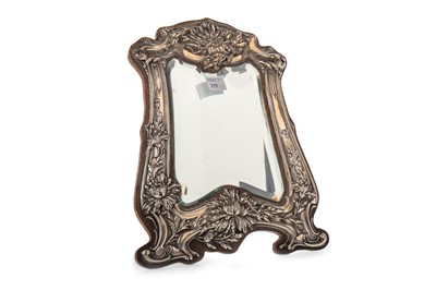 Lot 1275 - EDWARDIAN SILVER MIRROR